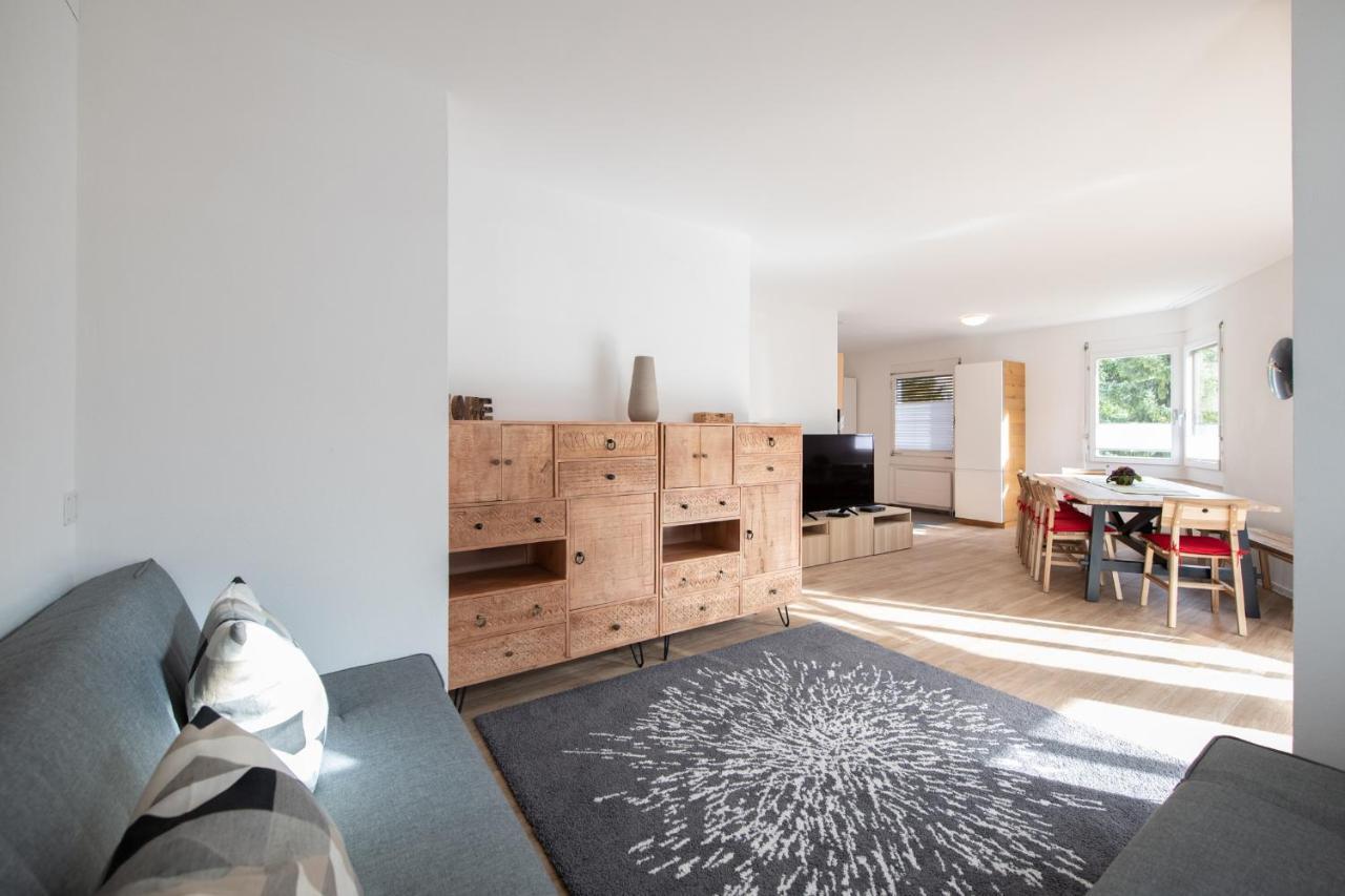 Agrimonia - 5,5-Zi Duplex Wohnung Bis 9 Personen Mit Eigenem Garten Davos Exterior photo
